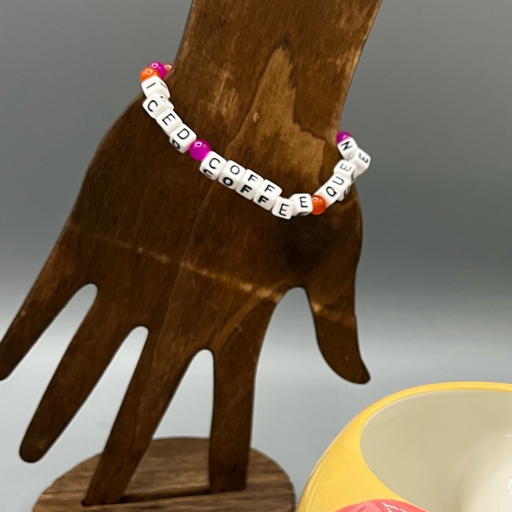 Iced coffee queen bracelet